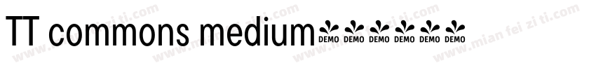 TT commons medium字体转换